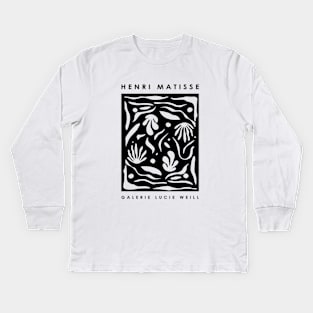 Henri Matisse Black Leaves Exhibition Design, Men Women Gift Kids Long Sleeve T-Shirt